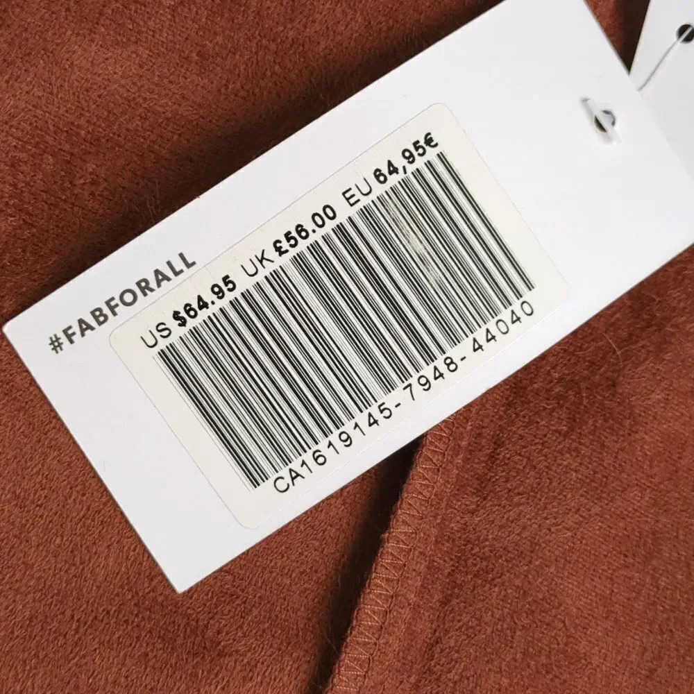 Just Fab Vegan Leather Open Front Jacket - Picture 9 of 10